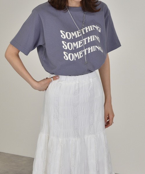 w closet（ダブルクローゼット）の「レトロロゴプリントTee（Tシャツ/カットソー・レディース・アイボリー/ブルー/ピンク系/レッド/パープル/グリーン・FREE）」の8枚目の写真