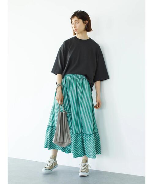 koe（コエ）の「ガーゼ裏毛クルーネック5分袖PO*（Tシャツ/カットソー・レディース・パープル/チャコールグレー/ブルー/グレイッシュベージュ・L/M）」の20枚目の写真