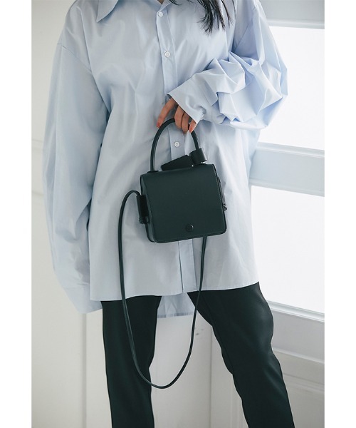 Cookie Chocolate（クッキーチョコレート）の「キューブボックスバッグ《@_____m.weセレクトアイテム》（ショルダーバッグ・レディース・ブラック/ベージュ・FREE）」の9枚目の写真