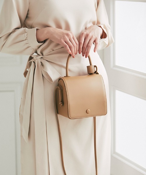 Cookie Chocolate（クッキーチョコレート）の「キューブボックスバッグ《@_____m.weセレクトアイテム》（ショルダーバッグ・レディース・ブラック/ベージュ・FREE）」の17枚目の写真