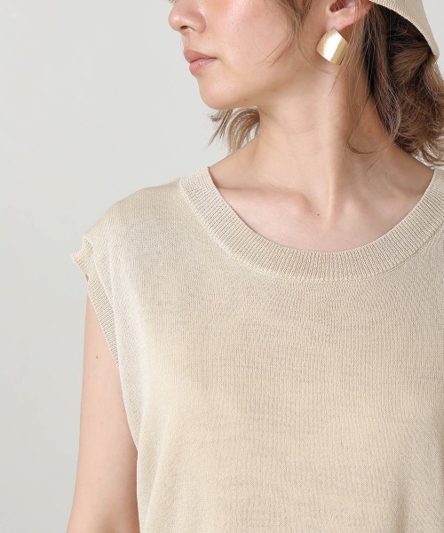 Bab（バブ）の「【WEB限定】レイヤードニットワンピース（ペチワンピース付き）（ワンピース・レディース・ベージュ/モカ/キャメル・FREE）」の21枚目の写真