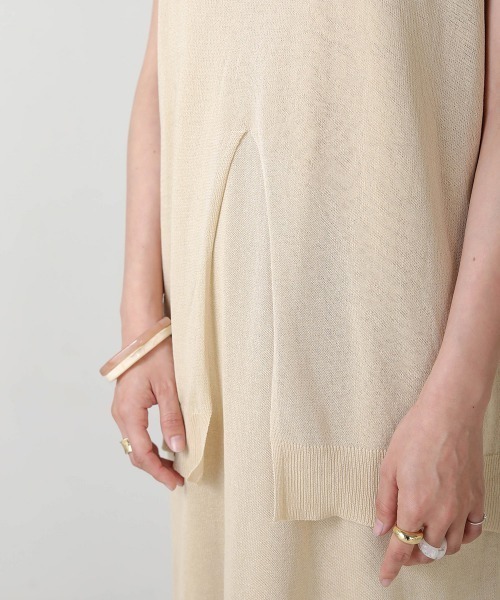 Bab（バブ）の「【WEB限定】レイヤードニットワンピース（ペチワンピース付き）（ワンピース・レディース・ベージュ/モカ/キャメル・FREE）」の17枚目の写真