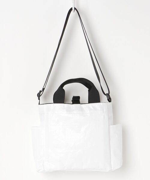 ROOTOTE（ルートート）の「ROOTOTE/ルートート 2WAYショルダートートバック 194905（トートバッグ・メンズ・ホワイト・FREE）」の4枚目の写真
