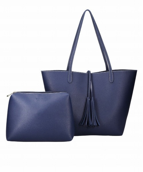 BarcosBlue(バルコスブルー)の「【BarcosBlue】 タッセル付きトートバッグ(トートバッグ・レディース・グリーン/ピンク/ブラック/シルバー/レッド・ONE SIZE)」の12枚目の写真