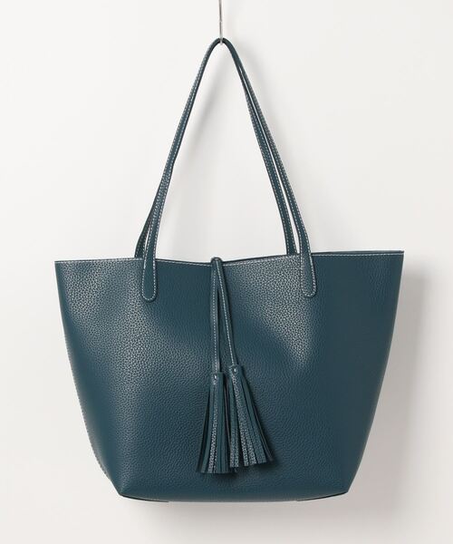 BarcosBlue(バルコスブルー)の「【BarcosBlue】 タッセル付きトートバッグ(トートバッグ・レディース・グリーン/ピンク/ブラック/シルバー/レッド・ONE SIZE)」の19枚目の写真