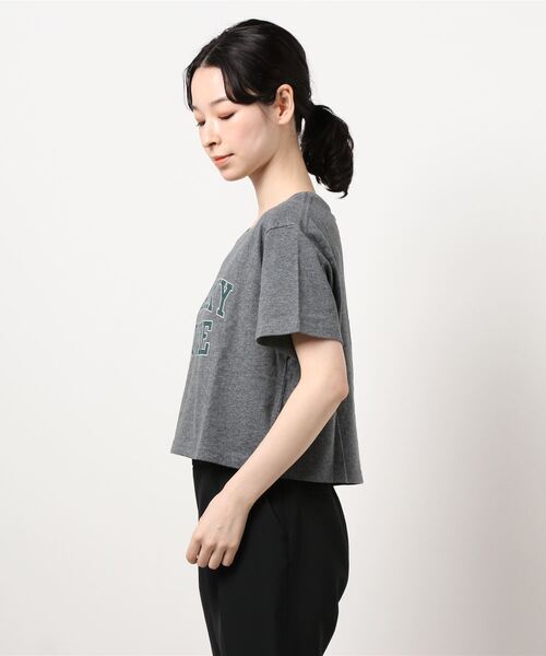 archives(アルシーヴ)の「カレッジプリントTシャツ(Tシャツ/カットソー・レディース・チャコールグレー/オフホワイト/ブルー・MEDIUM)」の9枚目の写真