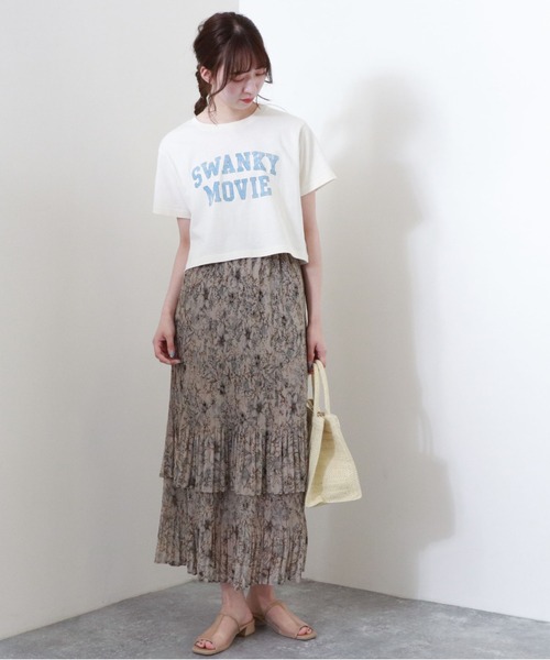 archives(アルシーヴ)の「カレッジプリントTシャツ(Tシャツ/カットソー・レディース・チャコールグレー/オフホワイト/ブルー・MEDIUM)」の15枚目の写真