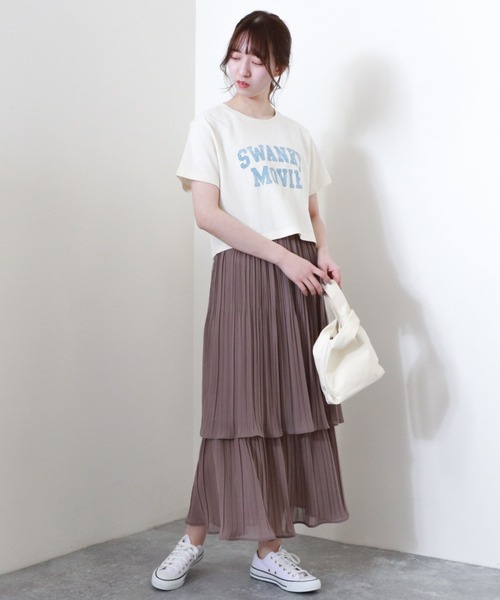 archives(アルシーヴ)の「カレッジプリントTシャツ(Tシャツ/カットソー・レディース・チャコールグレー/オフホワイト/ブルー・MEDIUM)」の17枚目の写真
