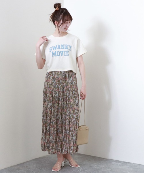 archives(アルシーヴ)の「カレッジプリントTシャツ(Tシャツ/カットソー・レディース・チャコールグレー/オフホワイト/ブルー・MEDIUM)」の19枚目の写真