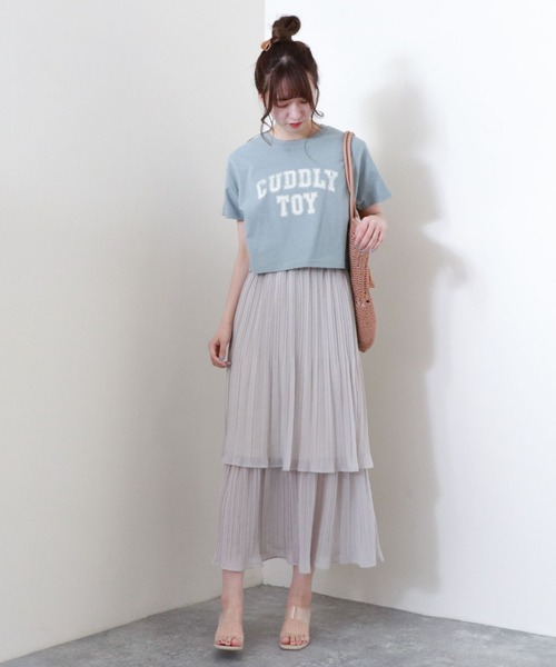 archives(アルシーヴ)の「カレッジプリントTシャツ(Tシャツ/カットソー・レディース・チャコールグレー/オフホワイト/ブルー・MEDIUM)」の10枚目の写真