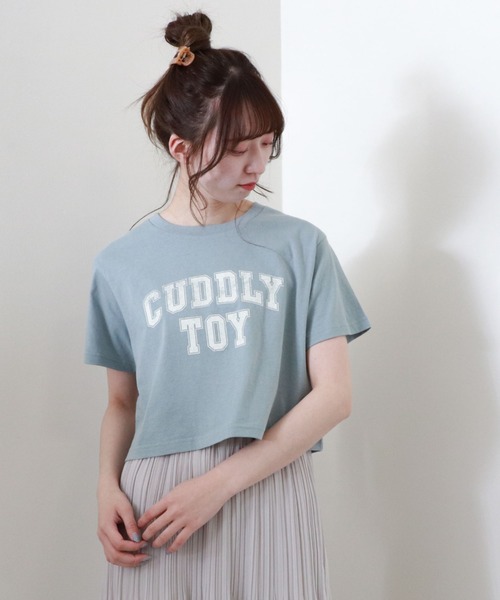 archives(アルシーヴ)の「カレッジプリントTシャツ(Tシャツ/カットソー・レディース・チャコールグレー/オフホワイト/ブルー・MEDIUM)」の6枚目の写真