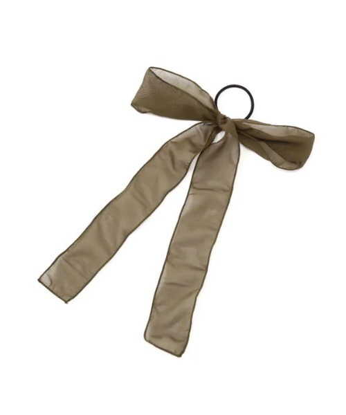 N.（N. Natural Beauty Basic）（エヌエヌナチュラルビューティーベーシック）の「リボンポニー（ヘアゴム・レディース・ホワイト/ブラック/カーキ・ﾌﾘ-）」の17枚目の写真