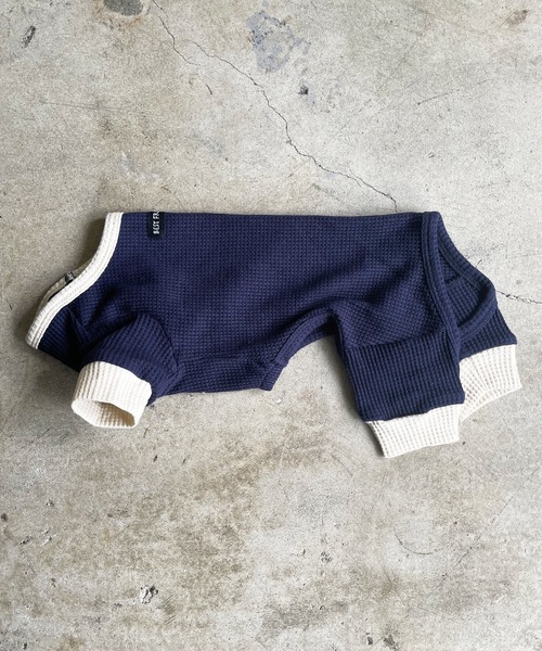 Best Friends（ベストフレンズ）の「Best Friends サーマルニットロンパース（ペットウェア・レディース・ネイビー/チャコールグレー/アイボリー/ベージュ・LARGE/XX-LARGE/X-LARGE/SMALL/MEDIUM）」の13枚目の写真