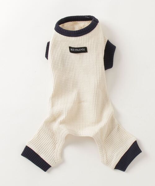 Best Friends（ベストフレンズ）の「Best Friends サーマルニットロンパース（ペットウェア・レディース・ネイビー/チャコールグレー/アイボリー/ベージュ・LARGE/XX-LARGE/X-LARGE/SMALL/MEDIUM）」の22枚目の写真