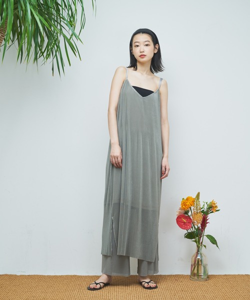 Scene By Ciaopanic シーンバイチャオパニック ワンピース シアープリーツアシメキャミワンピース Web限定 ワンピース Ciaopanic チャオパニック のファッション