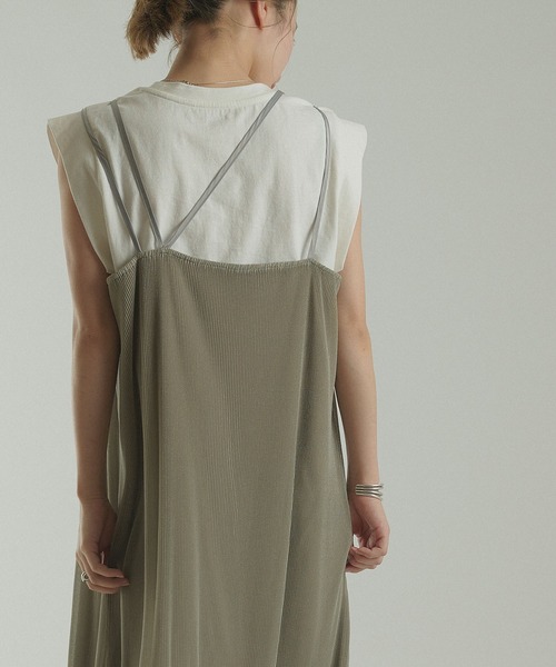 Scene Ciaopanic シーンバイチャオパニック ワンピース シアープリーツアシメキャミワンピース Web限定 ワンピース Ciaopanic チャオパニック のファッション ワンピース ドレス By By