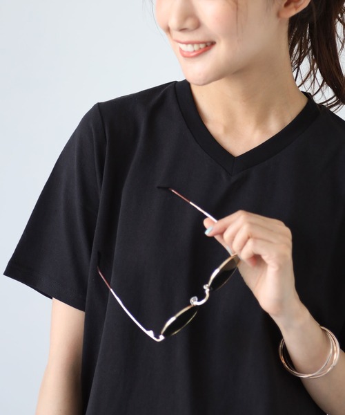 each(イーチ)の「イレギュラーTシャツ(Tシャツ/カットソー・レディース・ホワイト/ブラック/テラコッタ・MEDIUM)」の5枚目の写真