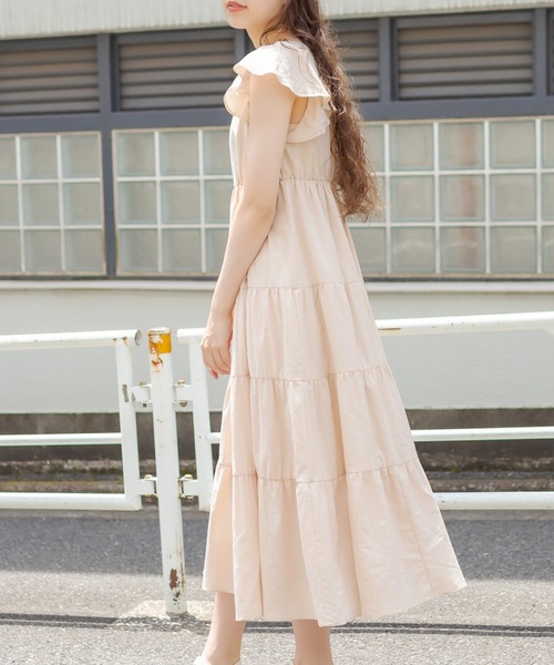 Olive オリーブデオリーブ のファッション Olive ワンピース Des Des バックレースアップティアードワンピース ワンピース Olive