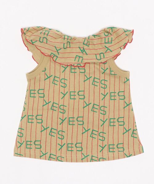 HOGAN RANCH WEAR（ホーガンランチウエア）の「ソウガラフリルカラーノースリーブカットソー（80～150cm）（Tシャツ/カットソー・キッズ・ベージュ/オフホワイト/ライトブルー・80/90/95/100/110/120/130/140/150）」の7枚目の写真