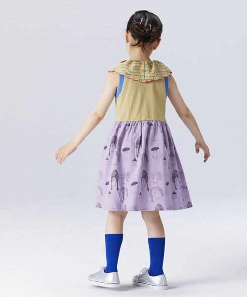 HOGAN RANCH WEAR（ホーガンランチウエア）の「ソウガラフリルカラーノースリーブカットソー（80～150cm）（Tシャツ/カットソー・キッズ・ベージュ/オフホワイト/ライトブルー・80/90/95/100/110/120/130/140/150）」の10枚目の写真