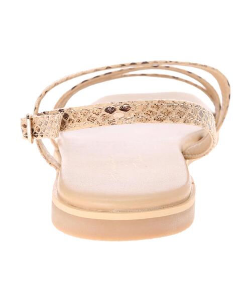 AMERICAN HOLIC（アメリカンホリック）の「ナローストラップサンダル（サンダル・レディース・ブラック/パイソン・M/L/S）」の9枚目の写真