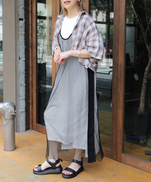 ap retro（アプレトロ）の「ショート丈チェックシャツ【ZOZO限定アイテム】（シャツ/ブラウス・レディース・A/B/D・FREE）」の5枚目の写真