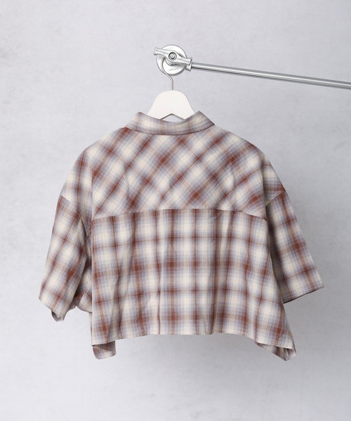 ap retro（アプレトロ）の「ショート丈チェックシャツ【ZOZO限定アイテム】（シャツ/ブラウス・レディース・A/B/D・FREE）」の11枚目の写真