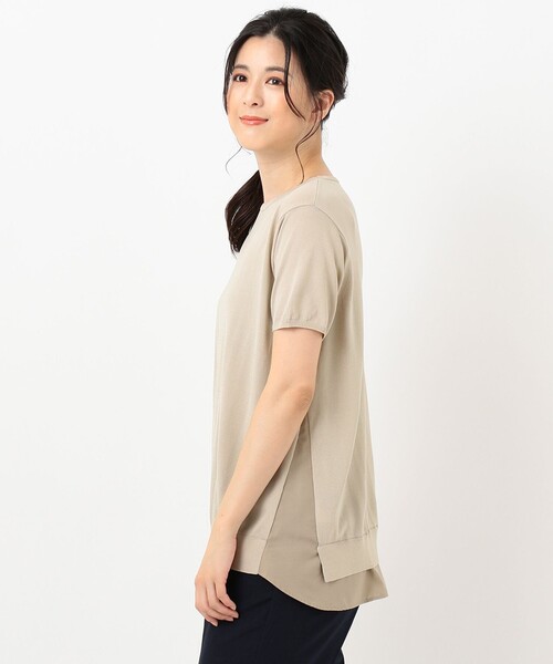 J.PRESS Ladies(J.プレス レディス)の「【洗える】レーヨンストレッチ レイヤードニット(ニット/セーター・レディース・ネイビー系/ベージュ系・SMALL)」の9枚目の写真