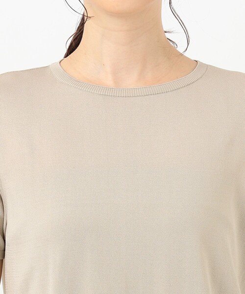 J.PRESS Ladies(J.プレス レディス)の「【洗える】レーヨンストレッチ レイヤードニット(ニット/セーター・レディース・ネイビー系/ベージュ系・SMALL)」の8枚目の写真
