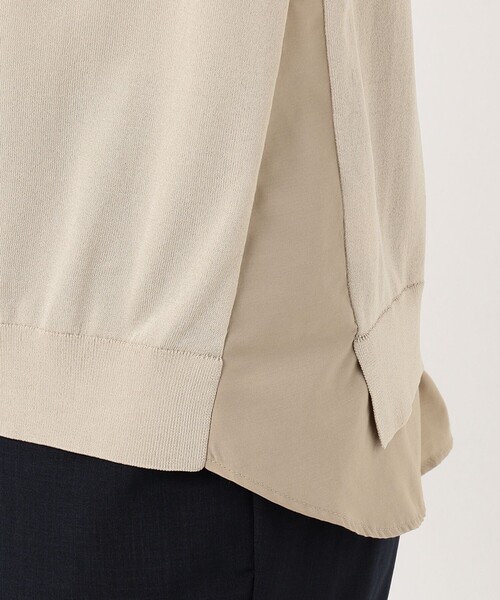 J.PRESS Ladies(J.プレス レディス)の「【洗える】レーヨンストレッチ レイヤードニット(ニット/セーター・レディース・ネイビー系/ベージュ系・SMALL)」の6枚目の写真