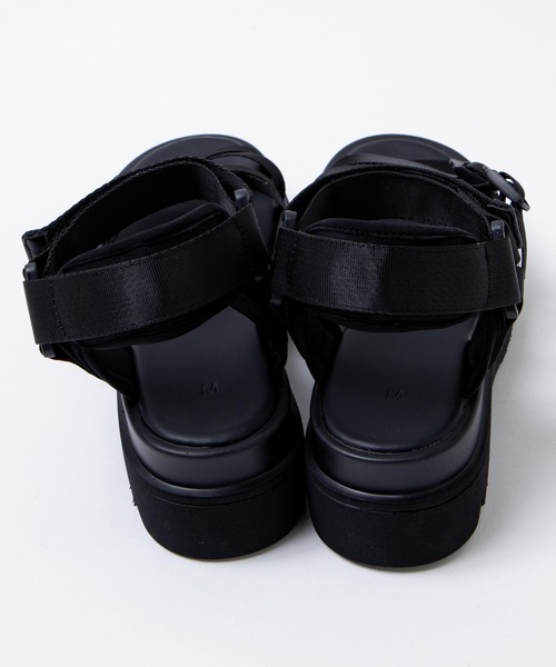 WEGO（ウィゴー）の「WEGO/テープデザインサンダル（サンダル・レディース・ブラック/ホワイト・MEDIUM/LARGE）」の12枚目の写真