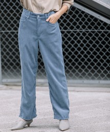 Munich | ストレッチコーデュロイ　ボーイフレンドワイドパンツ(セットアップ可)(その他パンツ)