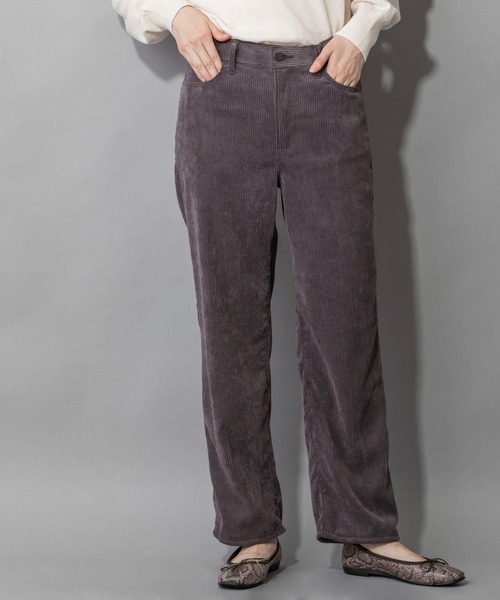 Munich（ミューニック）の「ストレッチコーデュロイ　ボーイフレンドワイドパンツ(セットアップ可)（その他パンツ・レディース・ベージュ/アイボリー/ダークグレー/グレイッシュブルー・S/M/XS/XXS）」の21枚目の写真