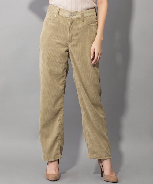 Munich（ミューニック）の「ストレッチコーデュロイ　ボーイフレンドワイドパンツ(セットアップ可)（その他パンツ・レディース・ベージュ/アイボリー/ダークグレー/グレイッシュブルー・S/M/XS/XXS）」の16枚目の写真