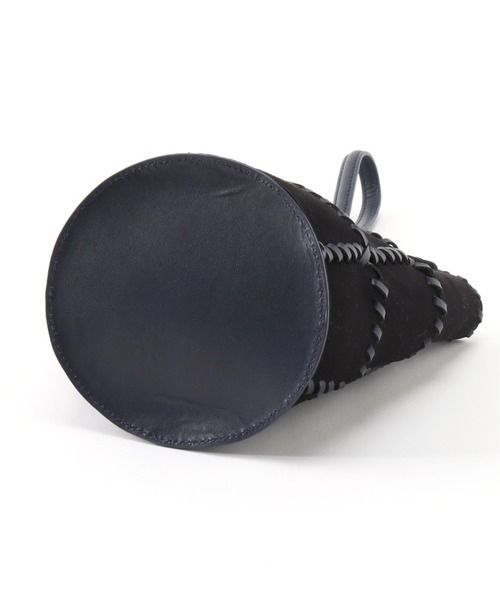 SLOBE IENA（スローブイエナ）の「【JAMIRAY/ジャミレイ】コードパッチフバケットハンドバッグ◆（ハンドバッグ・レディース・ブラック/ナチュラル・FREE）」の6枚目の写真