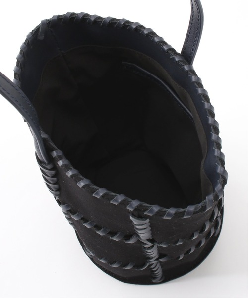 SLOBE IENA（スローブイエナ）の「【JAMIRAY/ジャミレイ】コードパッチフバケットハンドバッグ◆（ハンドバッグ・レディース・ブラック/ナチュラル・FREE）」の7枚目の写真