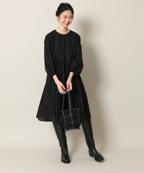 SLOBE IENA（スローブイエナ）の「【JAMIRAY/ジャミレイ】コードパッチフバケットハンドバッグ◆（ハンドバッグ・レディース・ブラック/ナチュラル・FREE）」の12枚目の写真