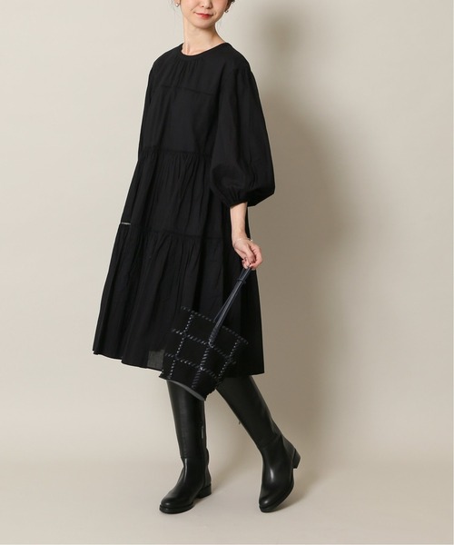 SLOBE IENA（スローブイエナ）の「【JAMIRAY/ジャミレイ】コードパッチフバケットハンドバッグ◆（ハンドバッグ・レディース・ブラック/ナチュラル・FREE）」の15枚目の写真