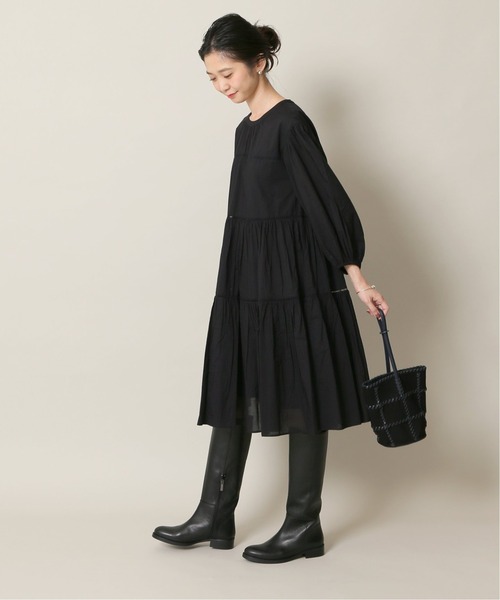 SLOBE IENA（スローブイエナ）の「【JAMIRAY/ジャミレイ】コードパッチフバケットハンドバッグ◆（ハンドバッグ・レディース・ブラック/ナチュラル・FREE）」の16枚目の写真