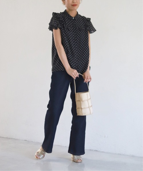 SLOBE IENA（スローブイエナ）の「【JAMIRAY/ジャミレイ】コードパッチフバケットハンドバッグ◆（ハンドバッグ・レディース・ブラック/ナチュラル・FREE）」の18枚目の写真