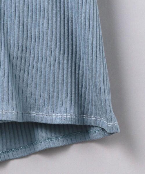 BASERANGE（ベースレンジ）の「＜BASERANGE（ベースレンジ）＞SHAW リブ ロングスリーブ ワンピース（ワンピース・レディース・グレー/ブラック/ライトブルー・X-SMALL）」の7枚目の写真