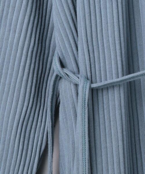 BASERANGE（ベースレンジ）の「＜BASERANGE（ベースレンジ）＞SHAW リブ ロングスリーブ ワンピース（ワンピース・レディース・グレー/ブラック/ライトブルー・X-SMALL）」の9枚目の写真