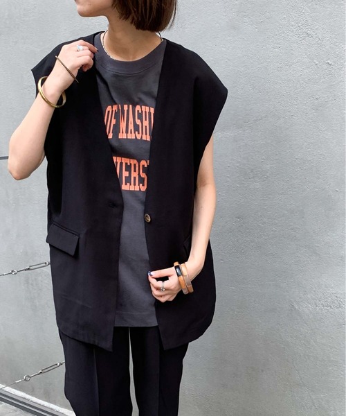 CIAOPANIC TYPY（チャオパニックティピー）の「【ZOZOTOWN限定】【セットアップ】ジレベスト+タックスラックスパンツ（セットアップ・レディース・モカ/ブラック/カーキ・ONE SIZE）」の21枚目の写真