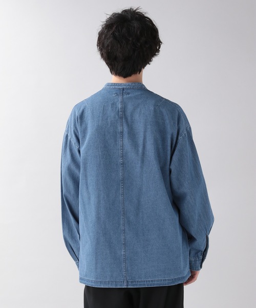 RAGEBLUE(レイジブルー)の「デニムチャイナシャツ/957066(シャツ/ブラウス・メンズ・ネイビー/ブルー・MEDIUM/LARGE)」の8枚目の写真