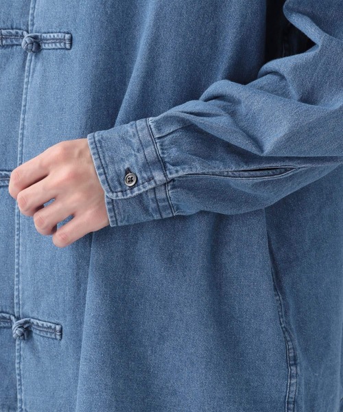 RAGEBLUE(レイジブルー)の「デニムチャイナシャツ/957066(シャツ/ブラウス・メンズ・ネイビー/ブルー・MEDIUM/LARGE)」の12枚目の写真