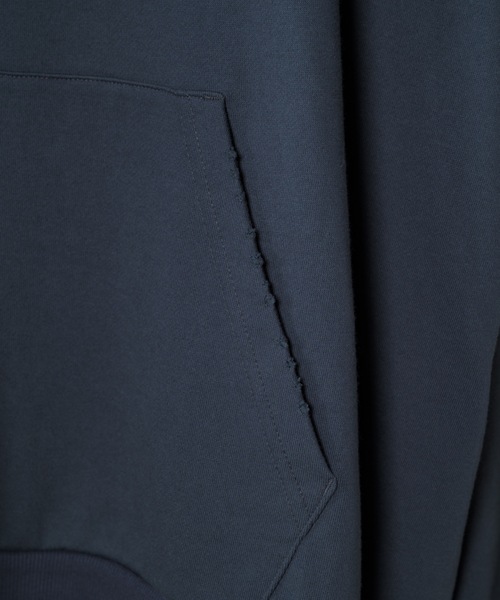 shiki tokyo（シキトウキョウ）の「OVERSIZED DAMAGE  HOODIE / オーバーサイズダメージパーカー（パーカー・メンズ・アイボリー/ダークグレー・SMALL/MEDIUM/LARGE）」の16枚目の写真