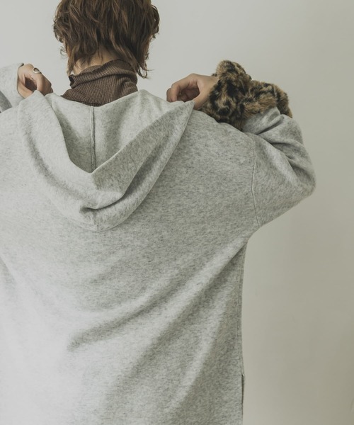 URBAN RESEARCH（アーバンリサーチ）の「メキシカンパーカーニット（ニット/セーター・レディース・アイボリー/グレー/オレンジ・FREE）」の15枚目の写真