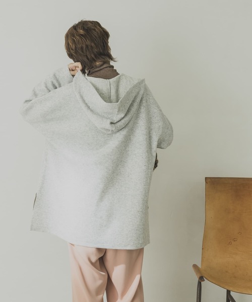 URBAN RESEARCH（アーバンリサーチ）の「メキシカンパーカーニット（ニット/セーター・レディース・アイボリー/グレー/オレンジ・FREE）」の18枚目の写真