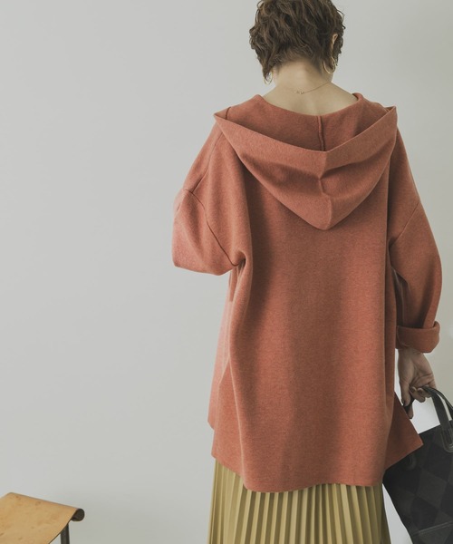 URBAN RESEARCH（アーバンリサーチ）の「メキシカンパーカーニット（ニット/セーター・レディース・アイボリー/グレー/オレンジ・FREE）」の11枚目の写真