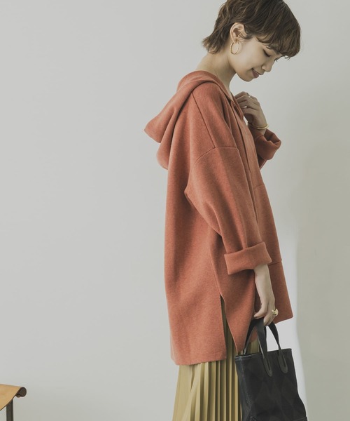 URBAN RESEARCH（アーバンリサーチ）の「メキシカンパーカーニット（ニット/セーター・レディース・アイボリー/グレー/オレンジ・FREE）」の12枚目の写真